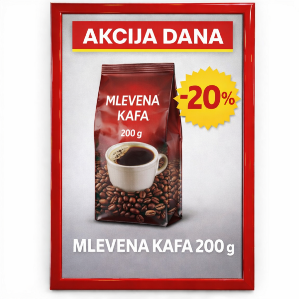 Aluminijumski klik poster ramovi, sa oštrim uglovima, profil 25mm