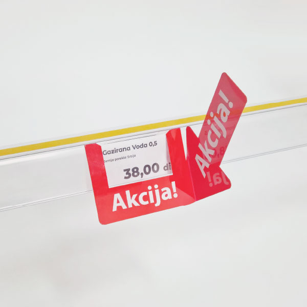 Štampani PVC markeri za isticanje cena – “Akcija”