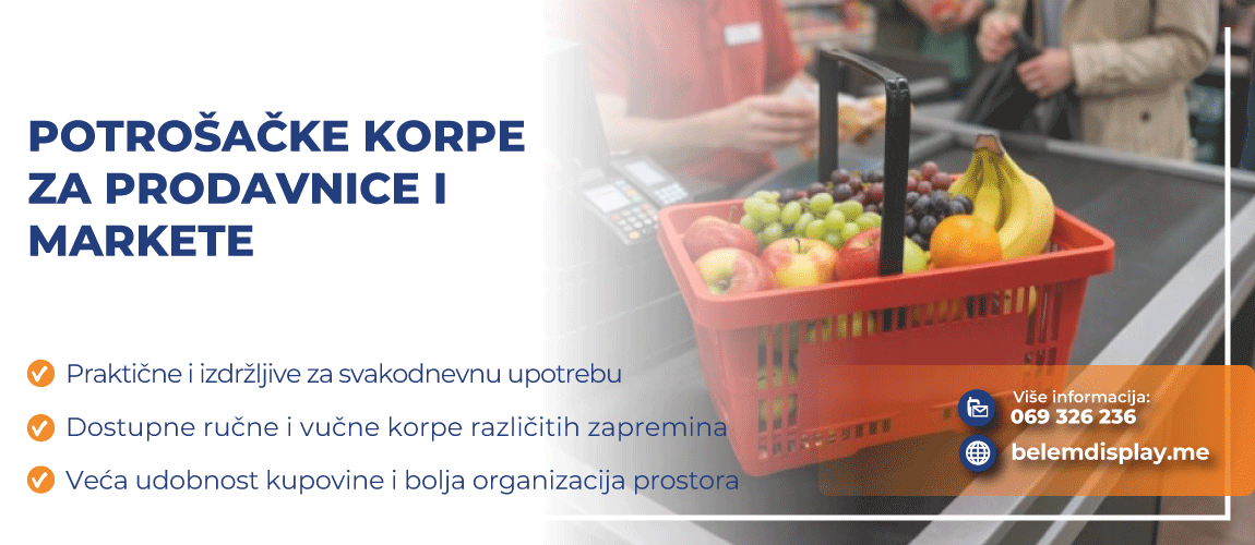 POTROŠAČKE KORPE ZA PRODAVNICE