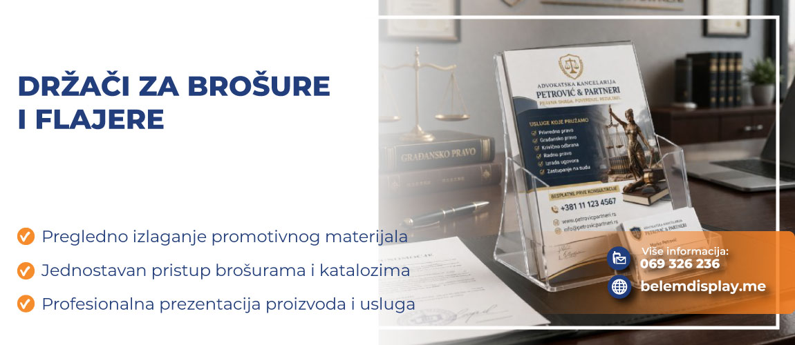 DRŽAČI ZA BROŠURE I FLAJERE
